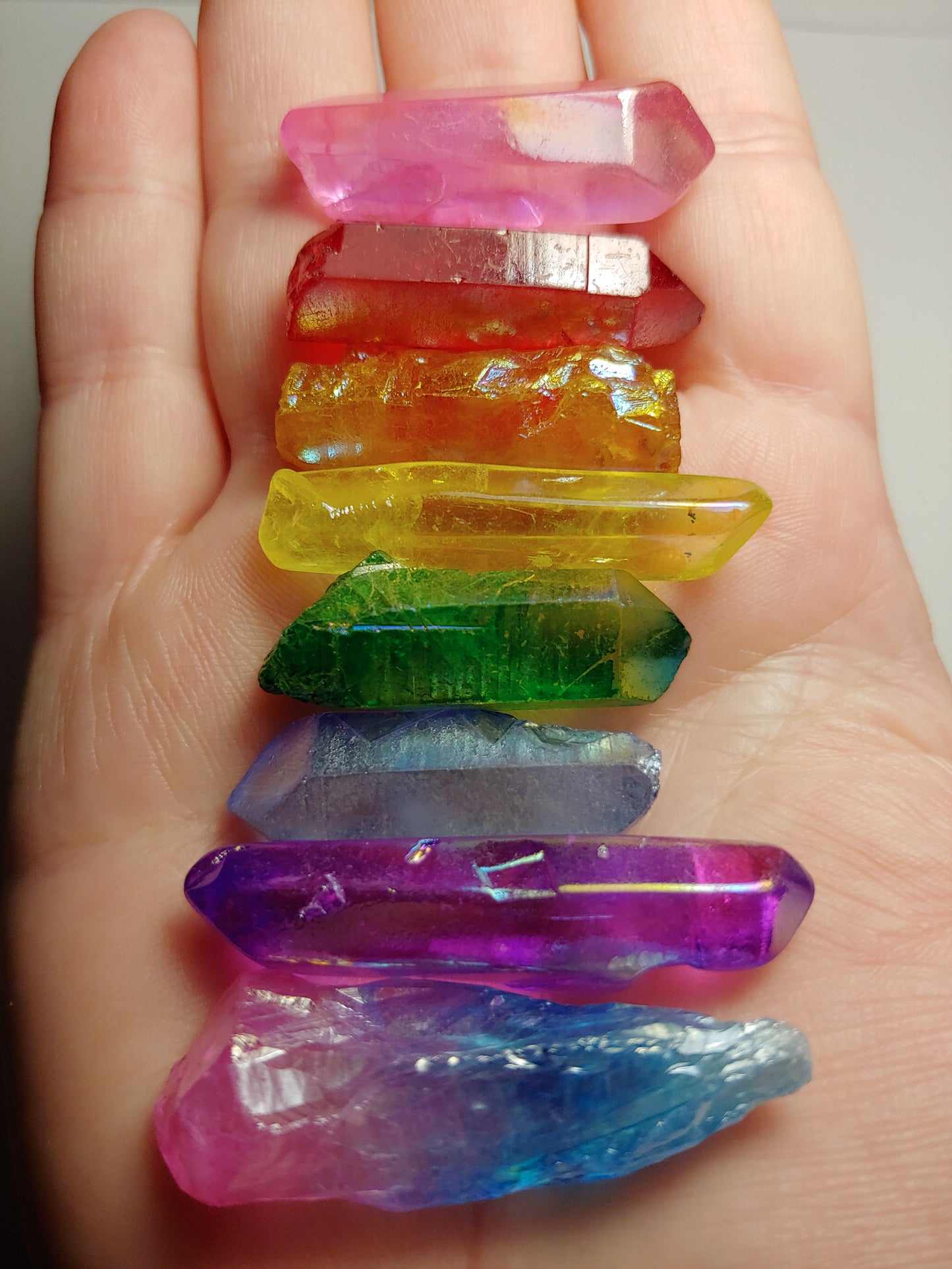 Polished Aura Quartz Points