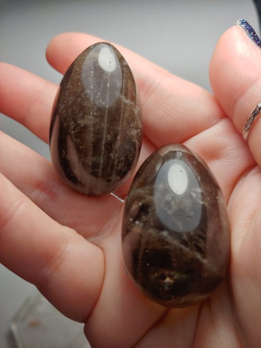 Smoky Quartz Eggs