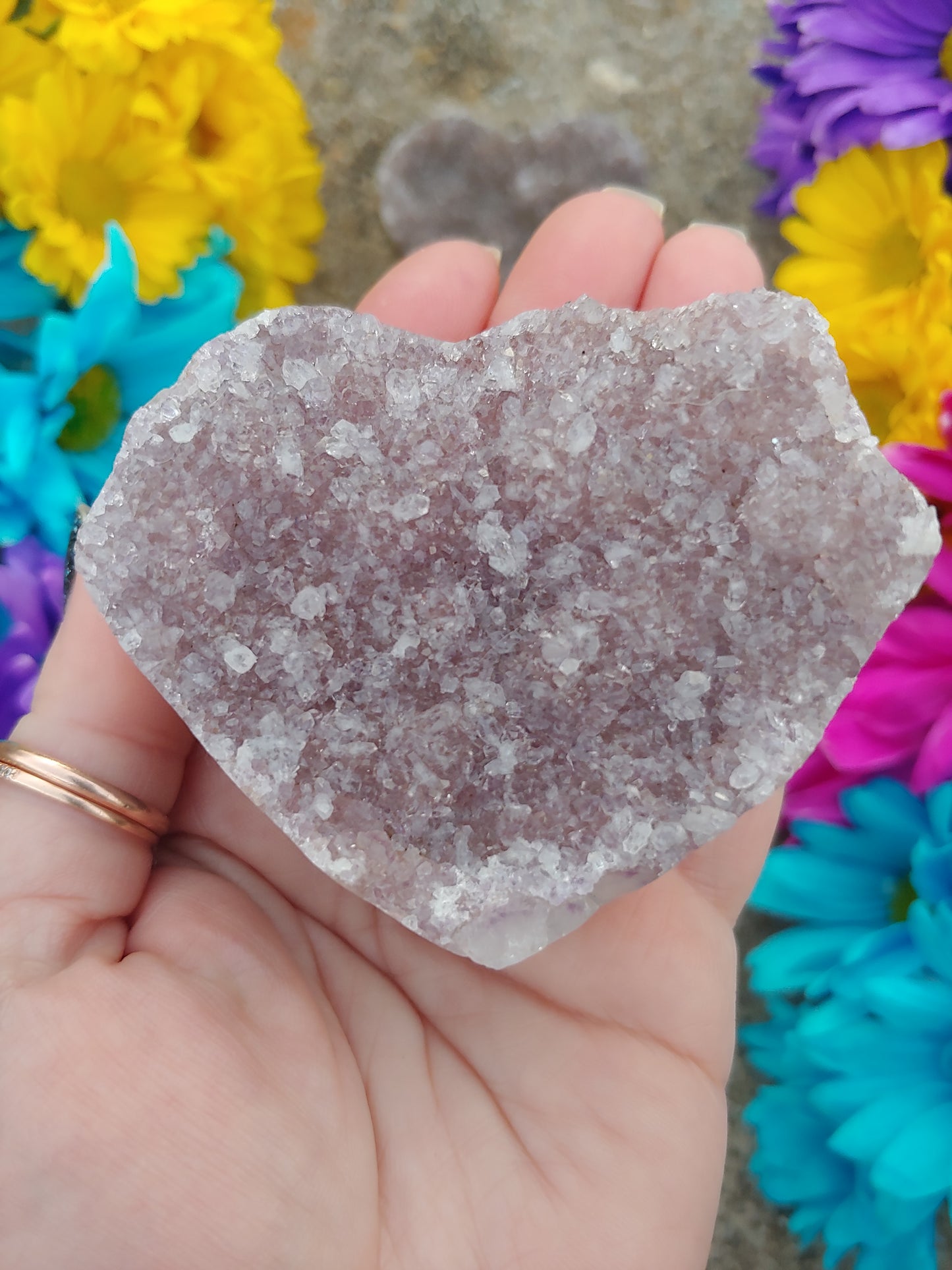 Amethyst Heart Clusters