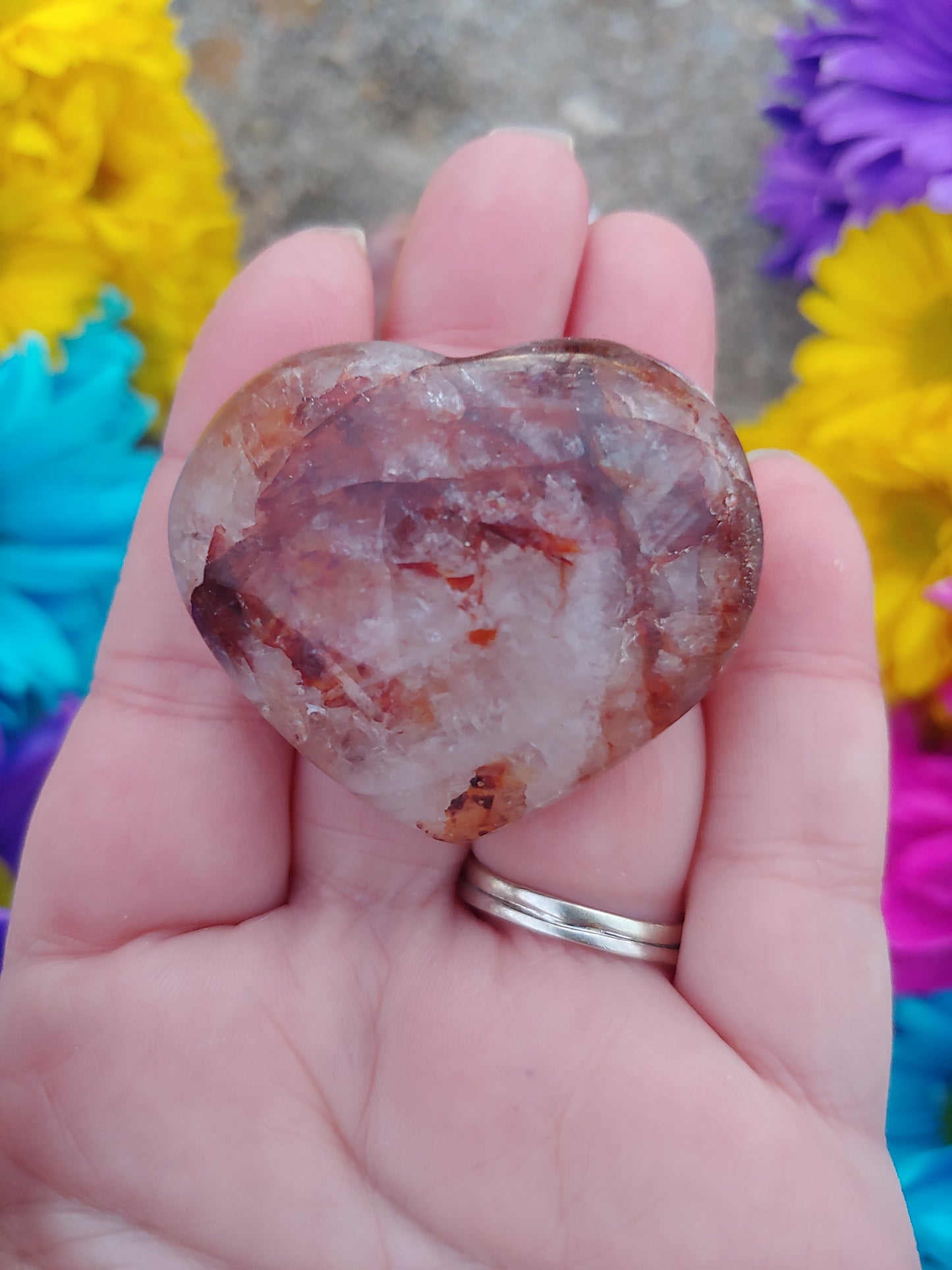 Fire Quartz Hearts