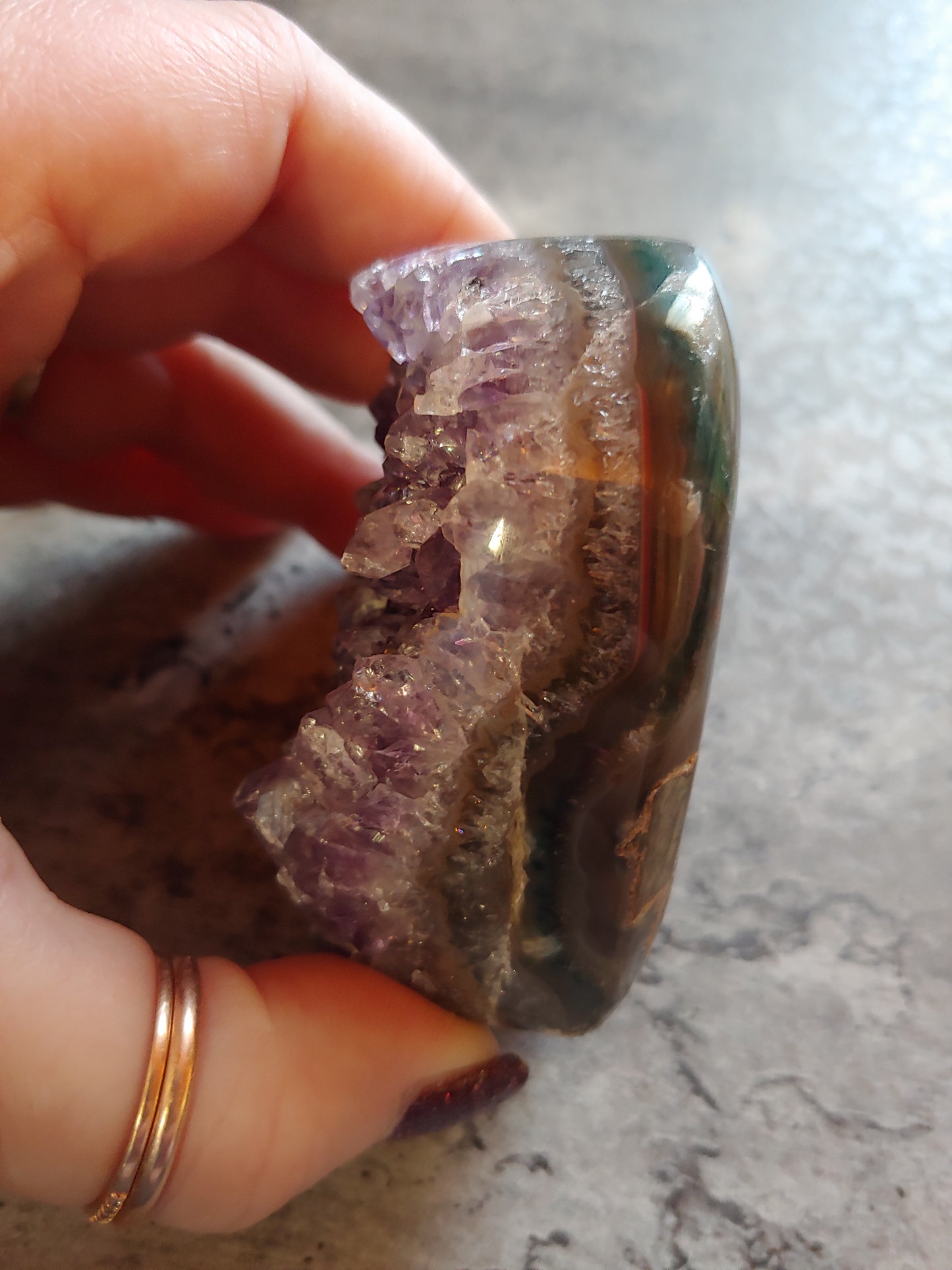 Amethyst Heart Clusters