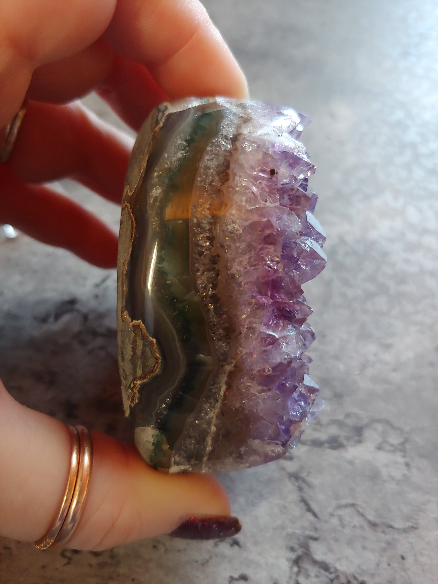 Amethyst Heart Clusters