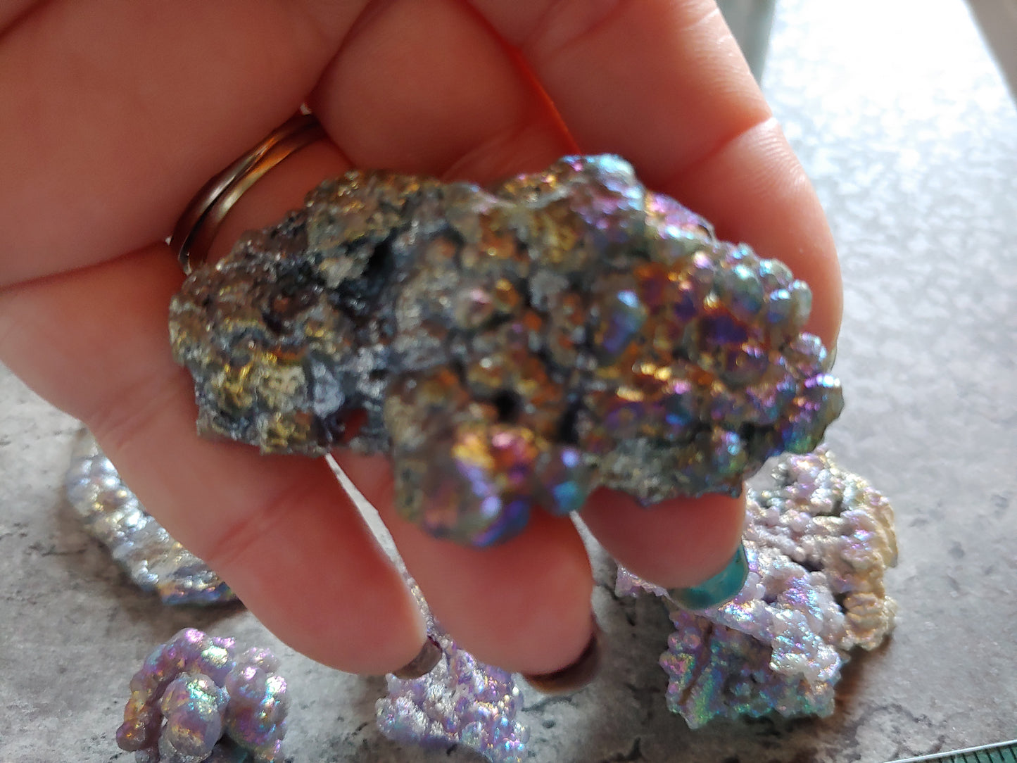 Aura Grape Agate Chunks