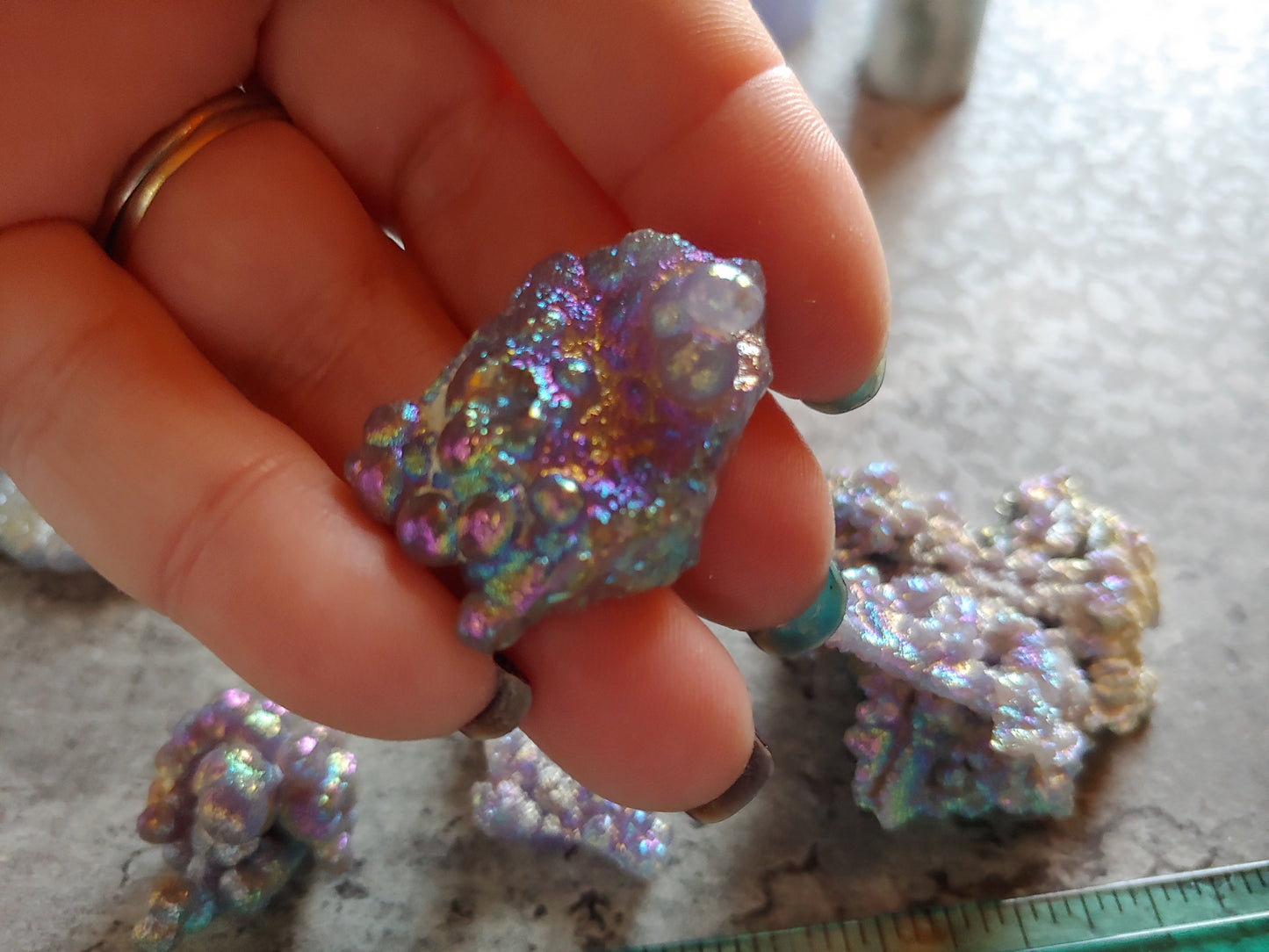 Aura Grape Agate Chunks