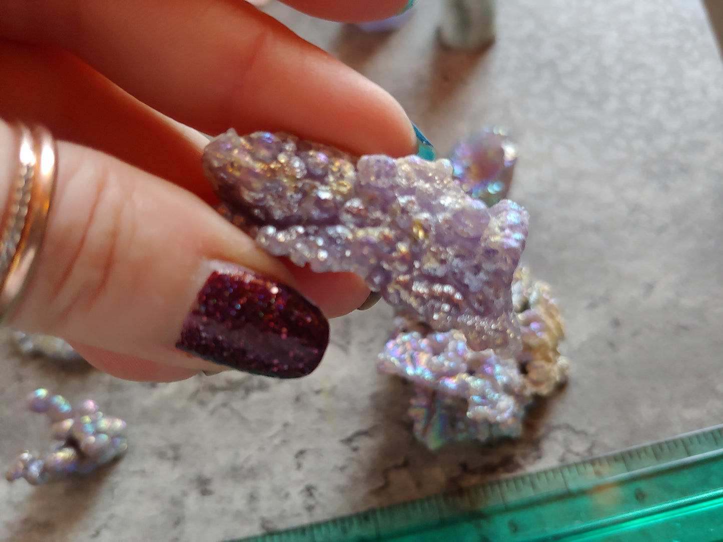 Aura Grape Agate Chunks