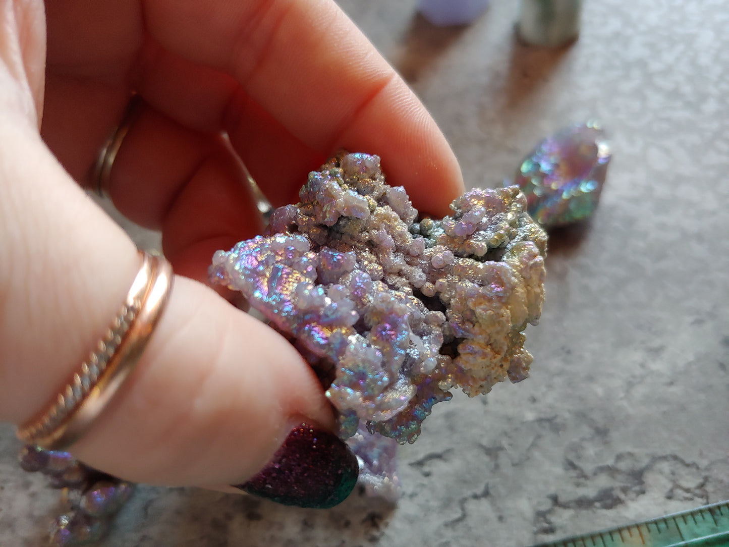 Aura Grape Agate Chunks