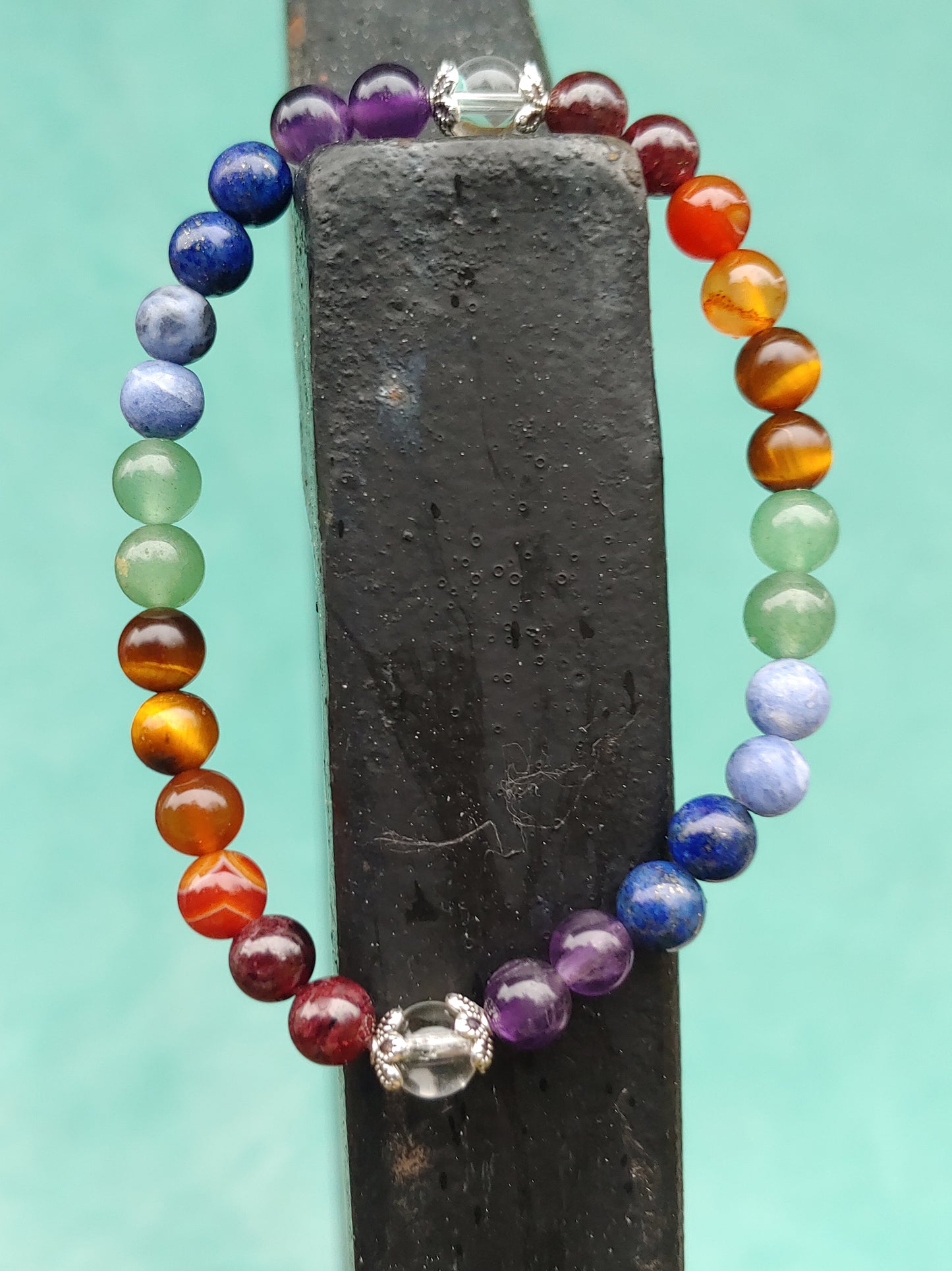 Chakra Rainbow Crystal Bracelet