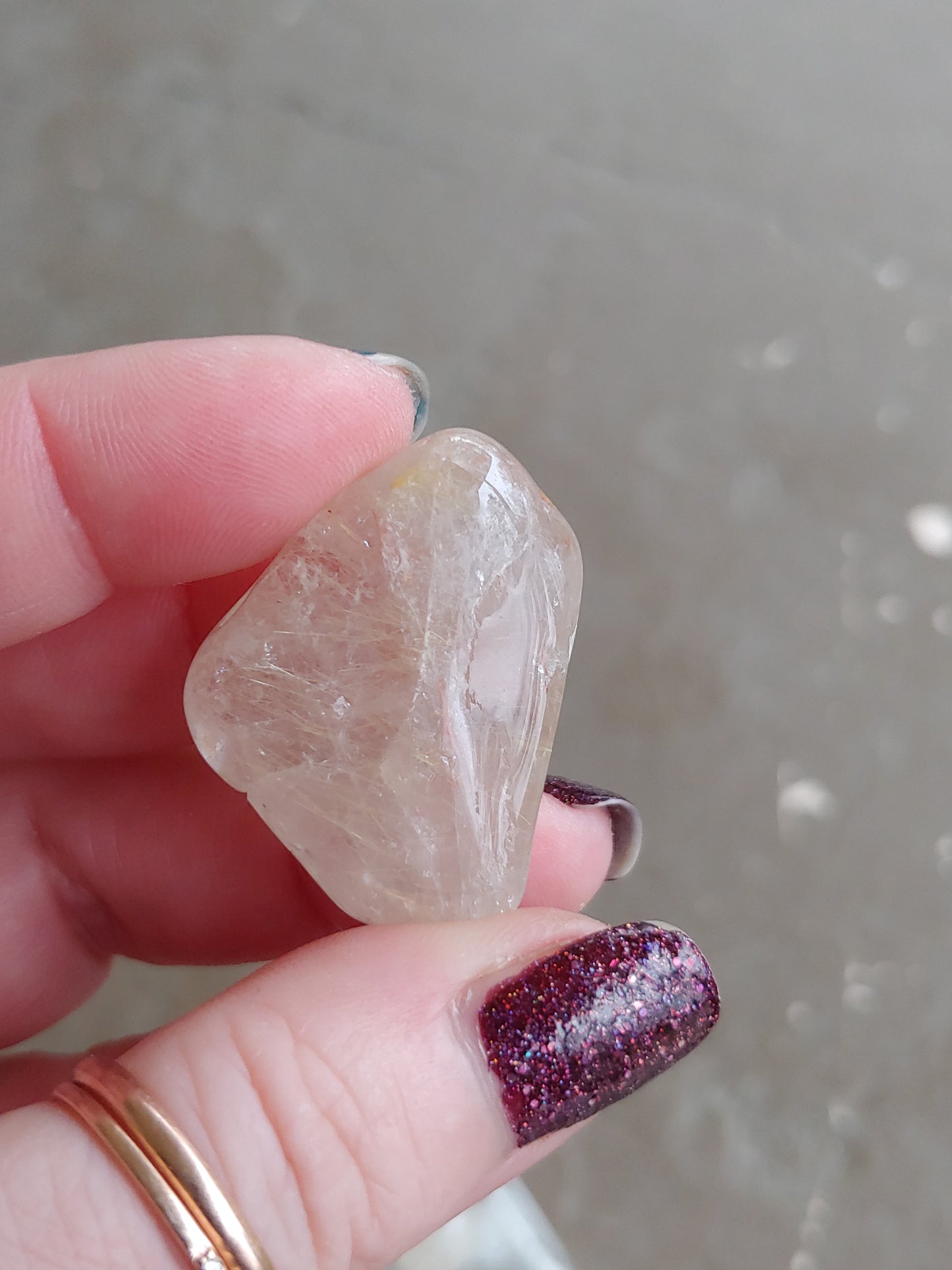 Rutilated (Rutile) Quartz Tumbles