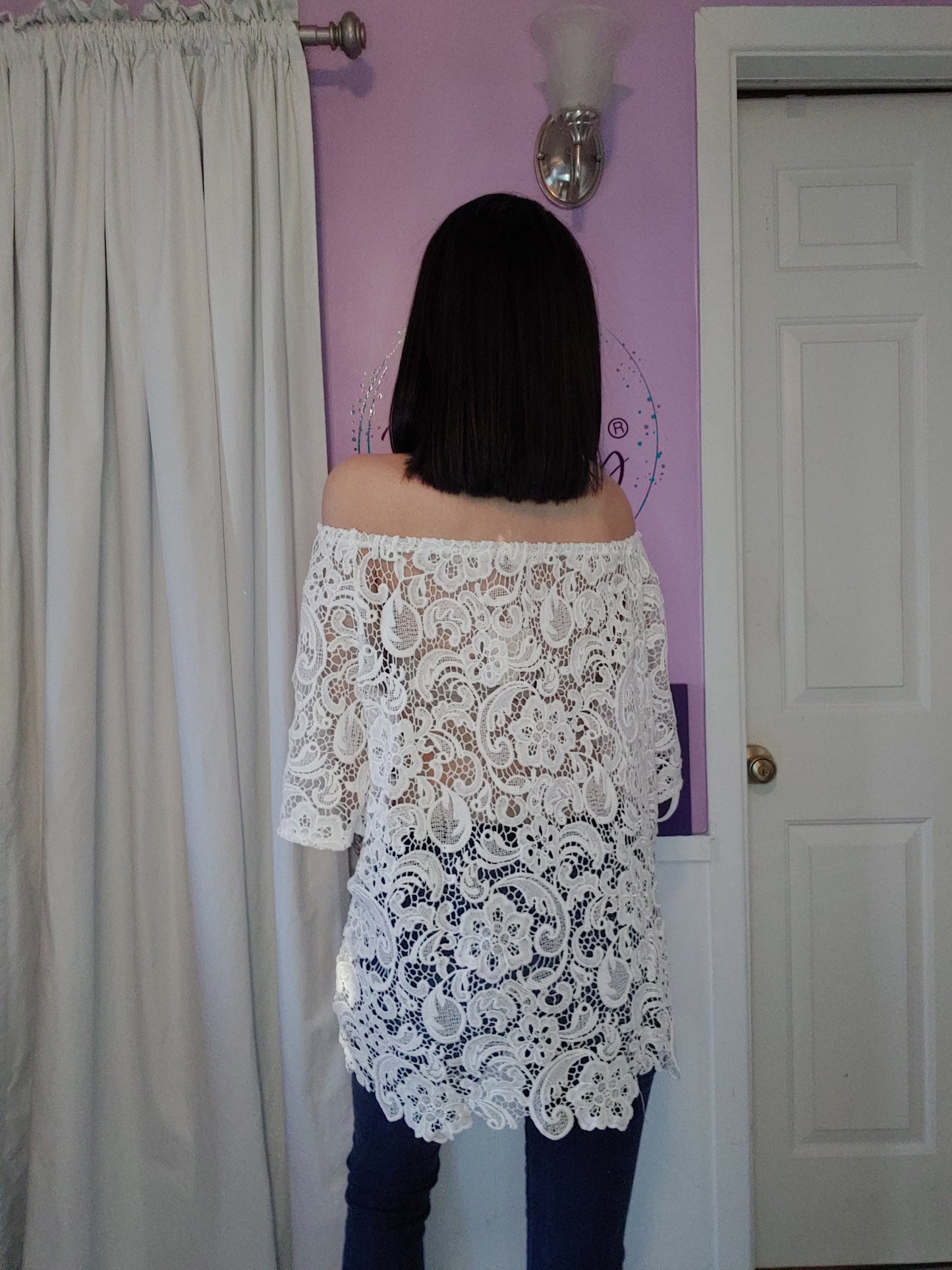 Lace On or Off Shoulder Top