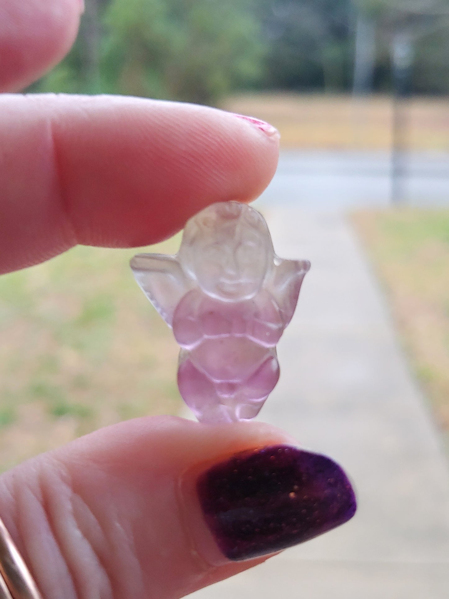 Cherub Fluorite Figure