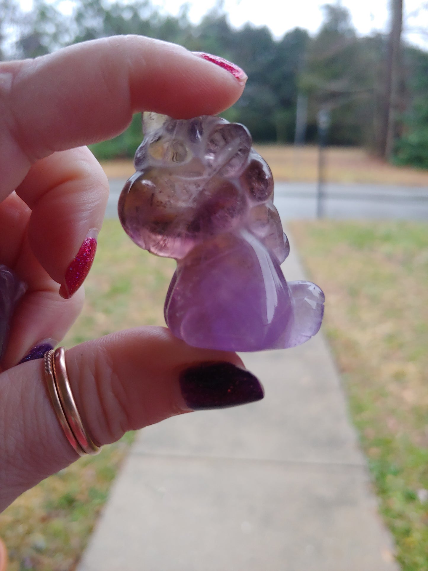 Unicorn Puffy Fluorite Figure