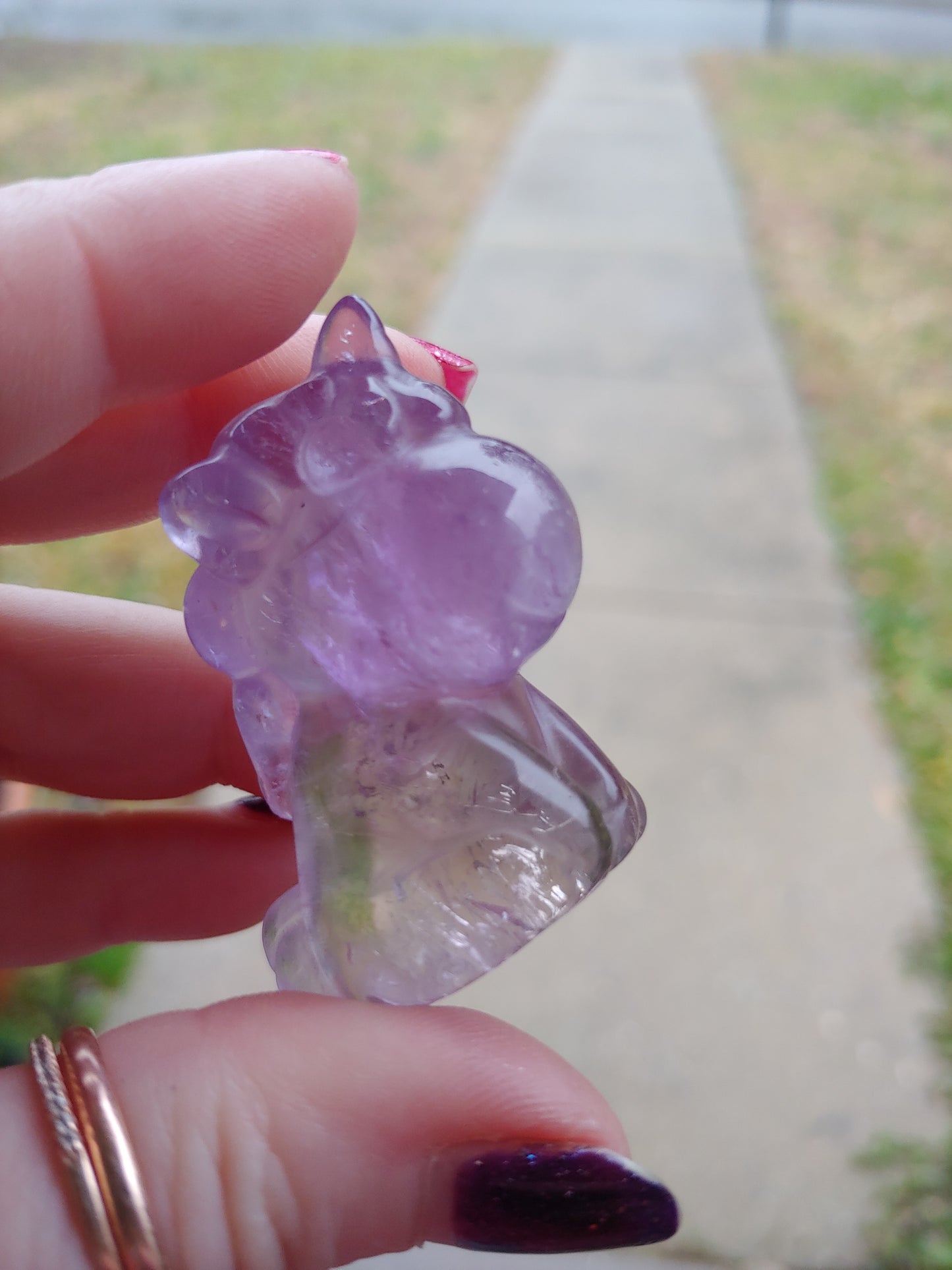 Unicorn Puffy Fluorite Figure
