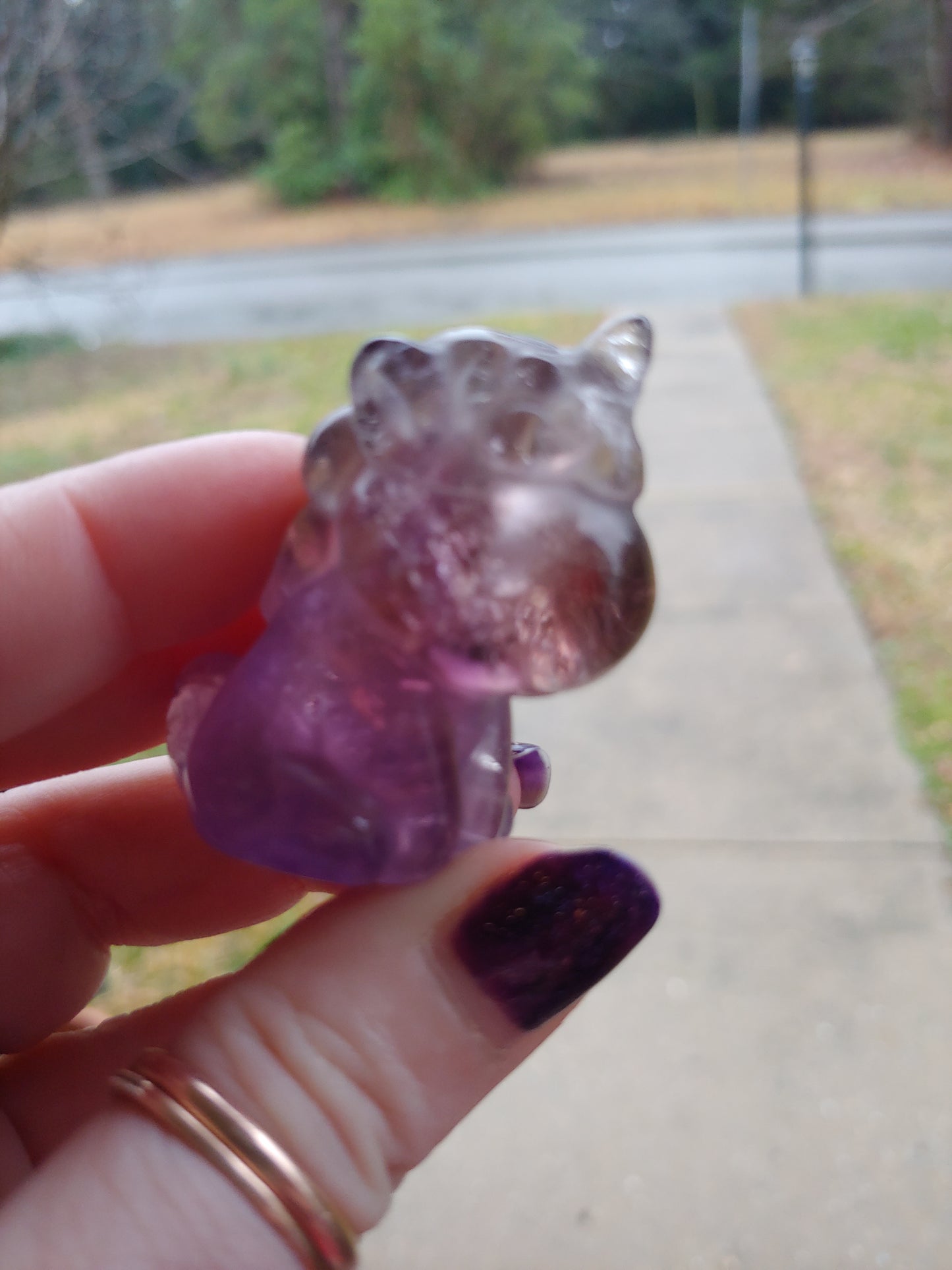 Unicorn Puffy Fluorite Figure