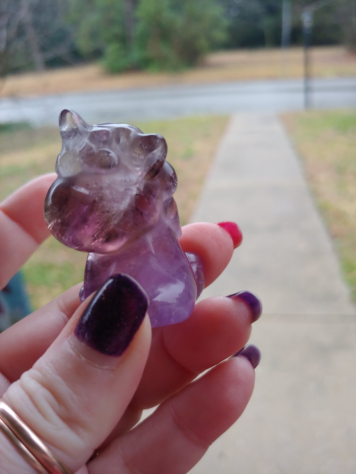 Unicorn Puffy Fluorite Figure