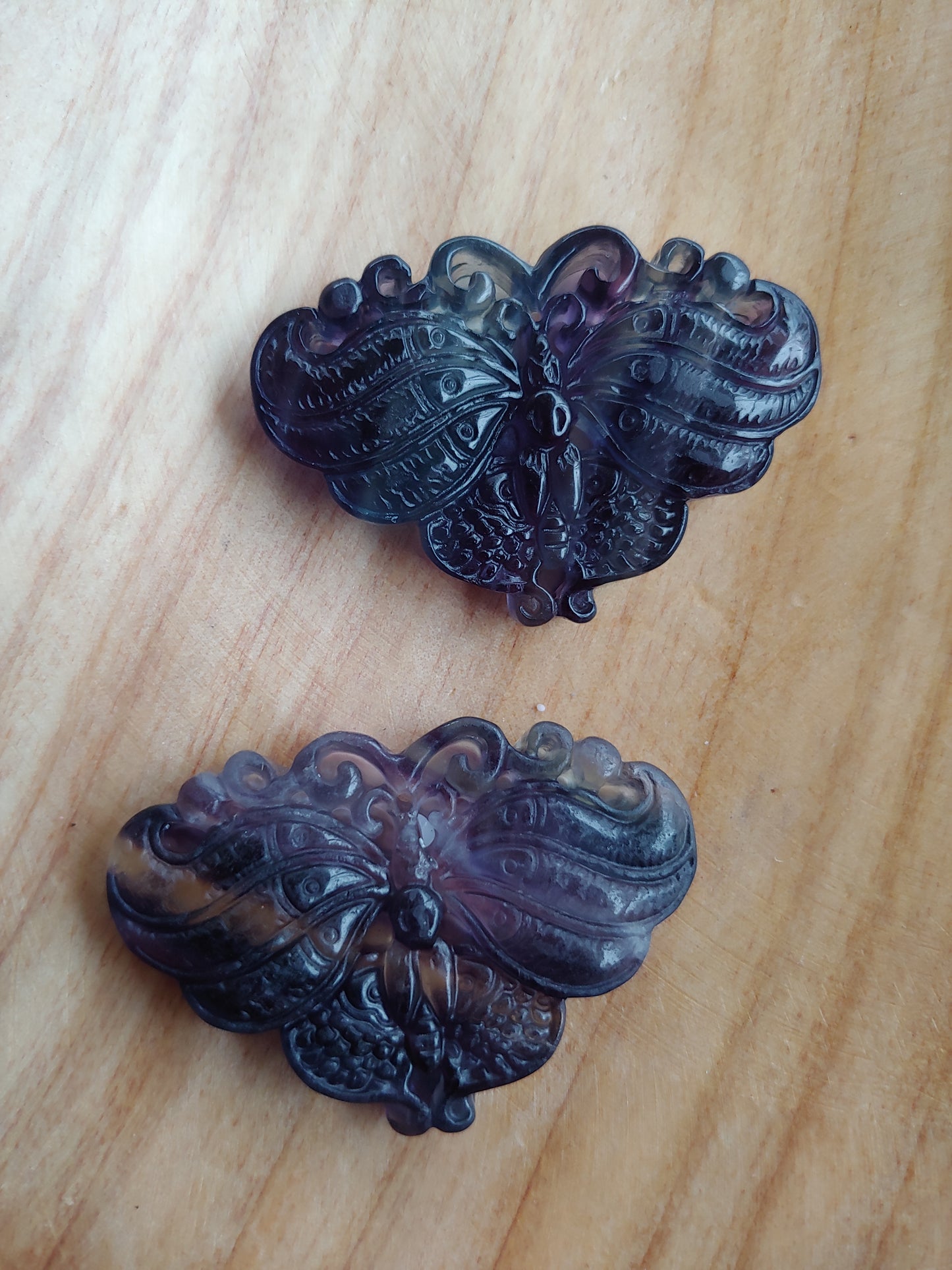 Fluorite Butterfly Carving