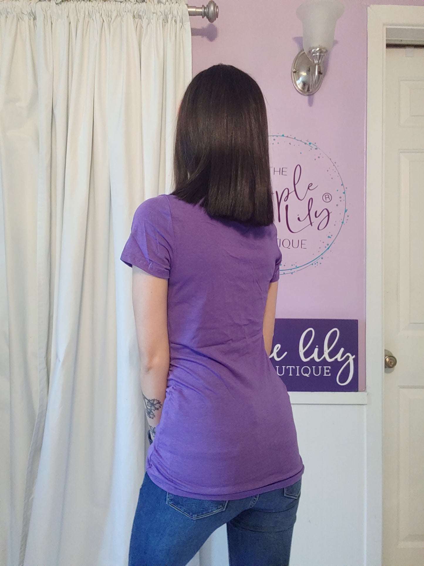 Wishful Tee in Dark Lavender