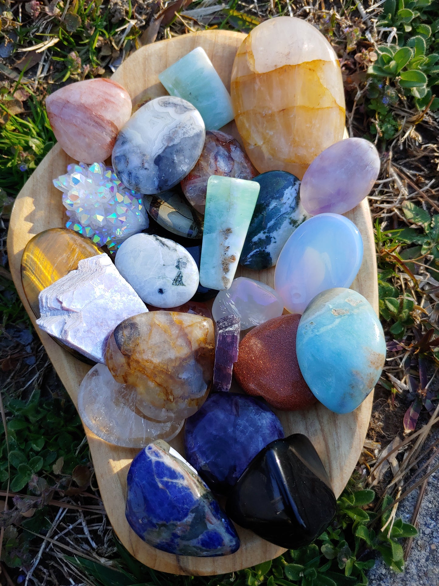 Opalite Worry Stones