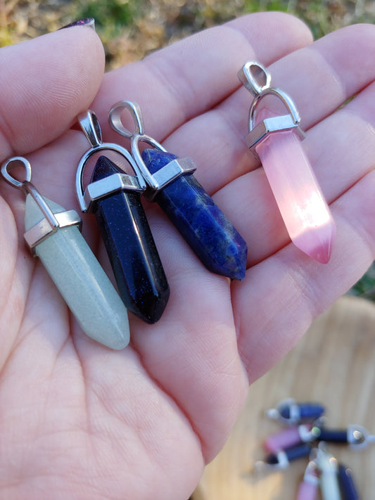 Crystal Point Pendants