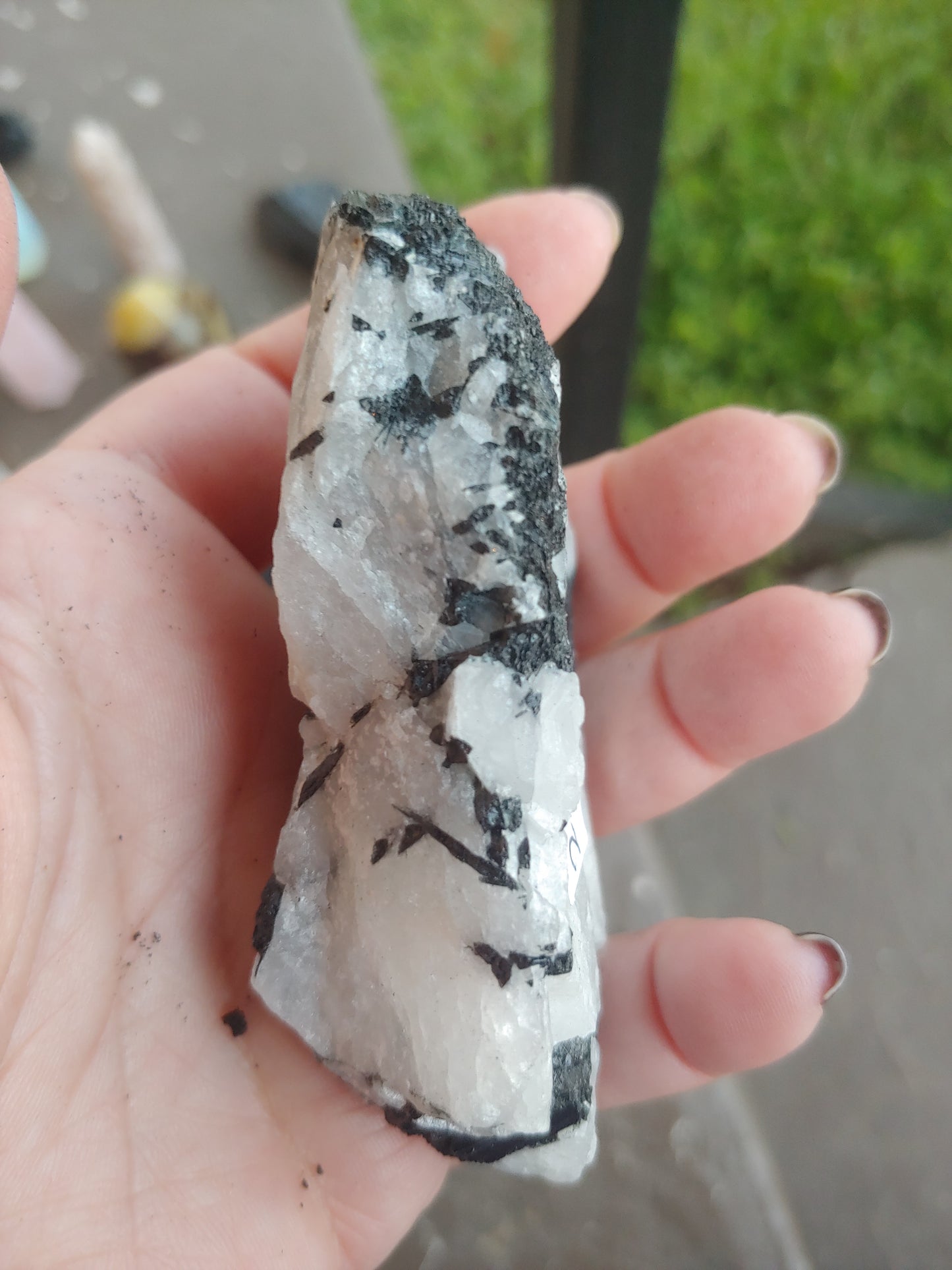 Tourmaline in Quartz Chunks