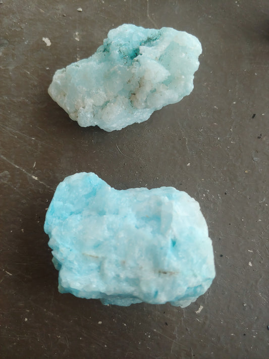 Blue Aragonite Chunks
