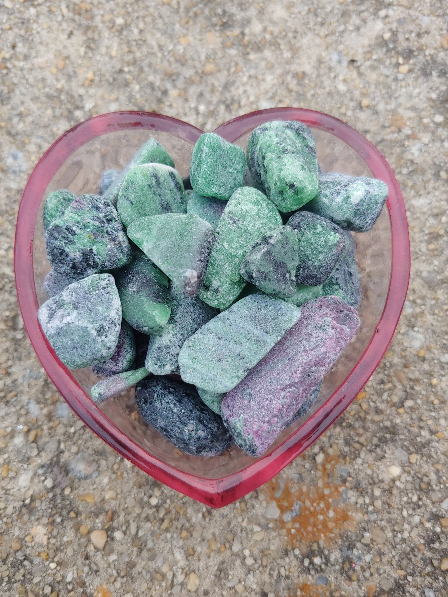 Ruby Zoisite Rough Tumbles (5 pieces)
