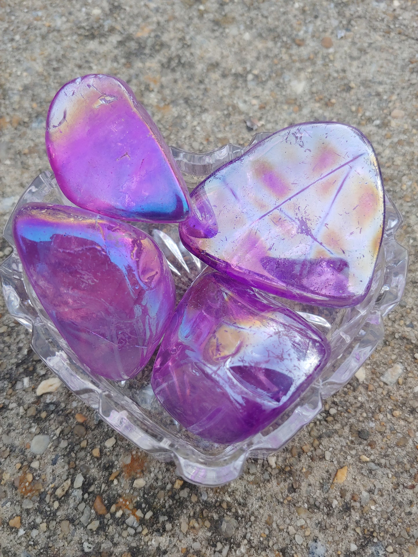 Aura Amethyst Large Tumbles