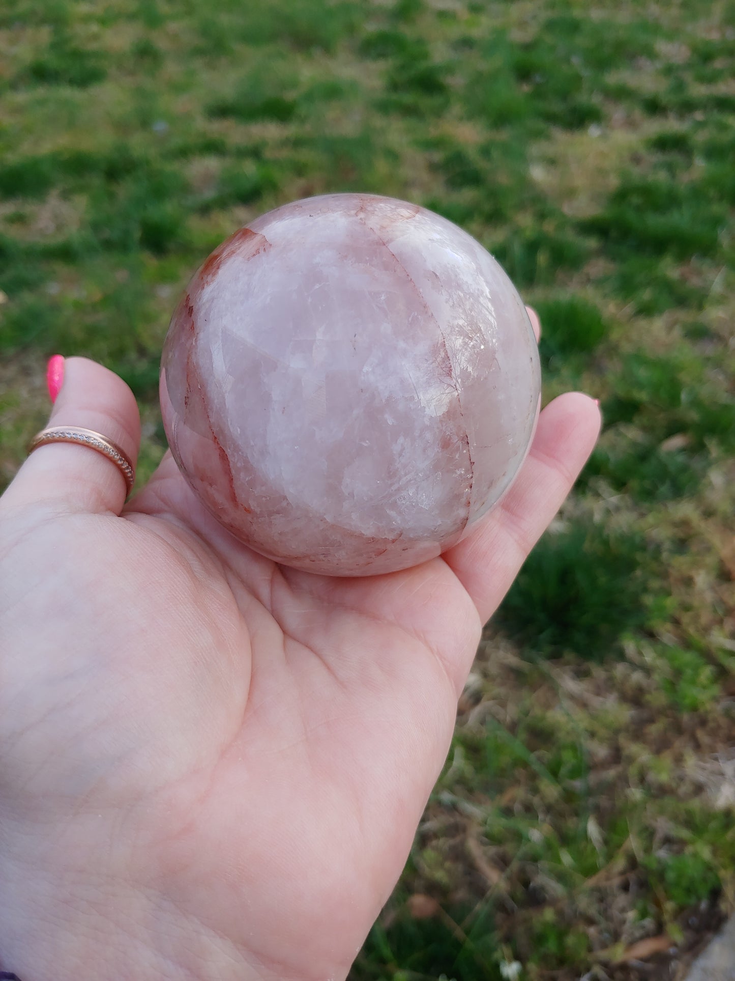 Fire Quartz Sphere