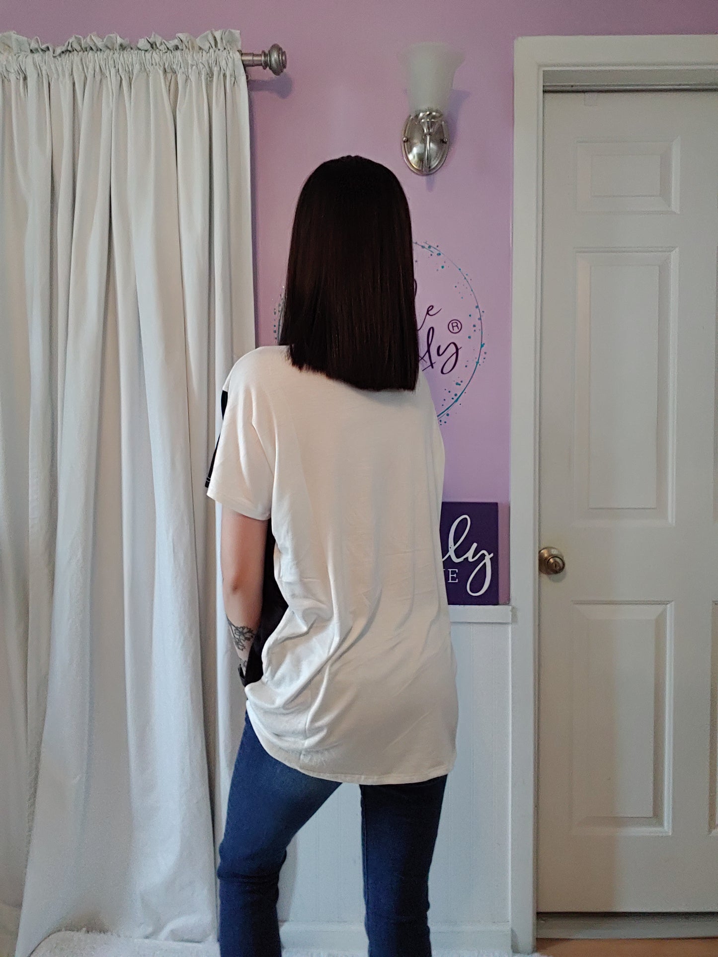 Colorblock Black Top (S-XL)