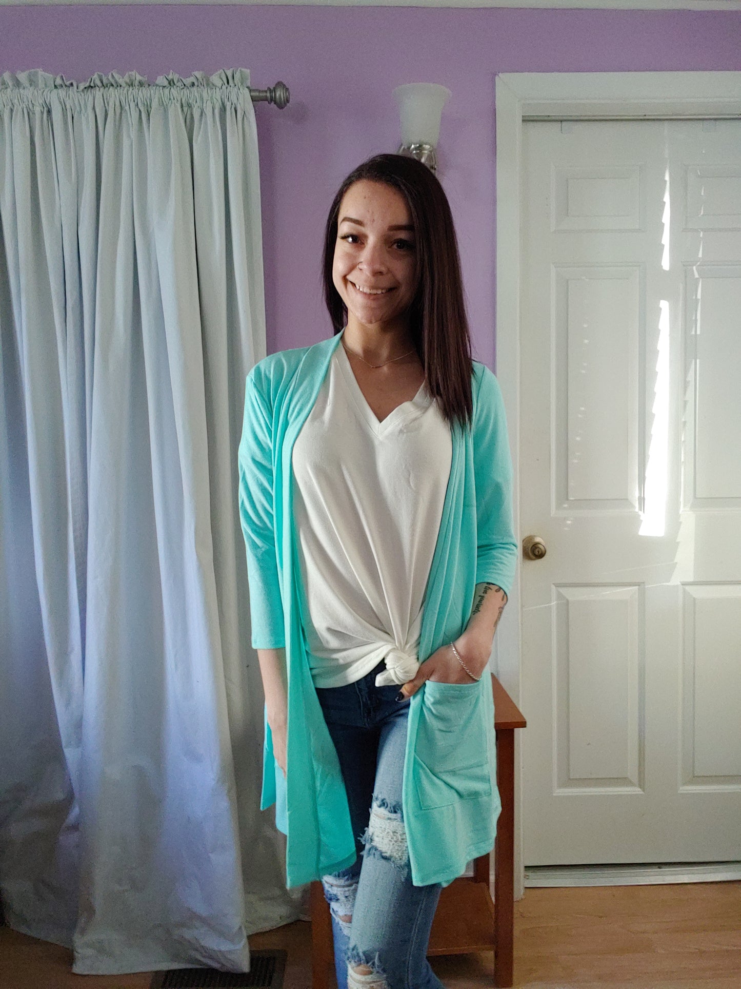 Lori Cardigan in Mint (S-XL)