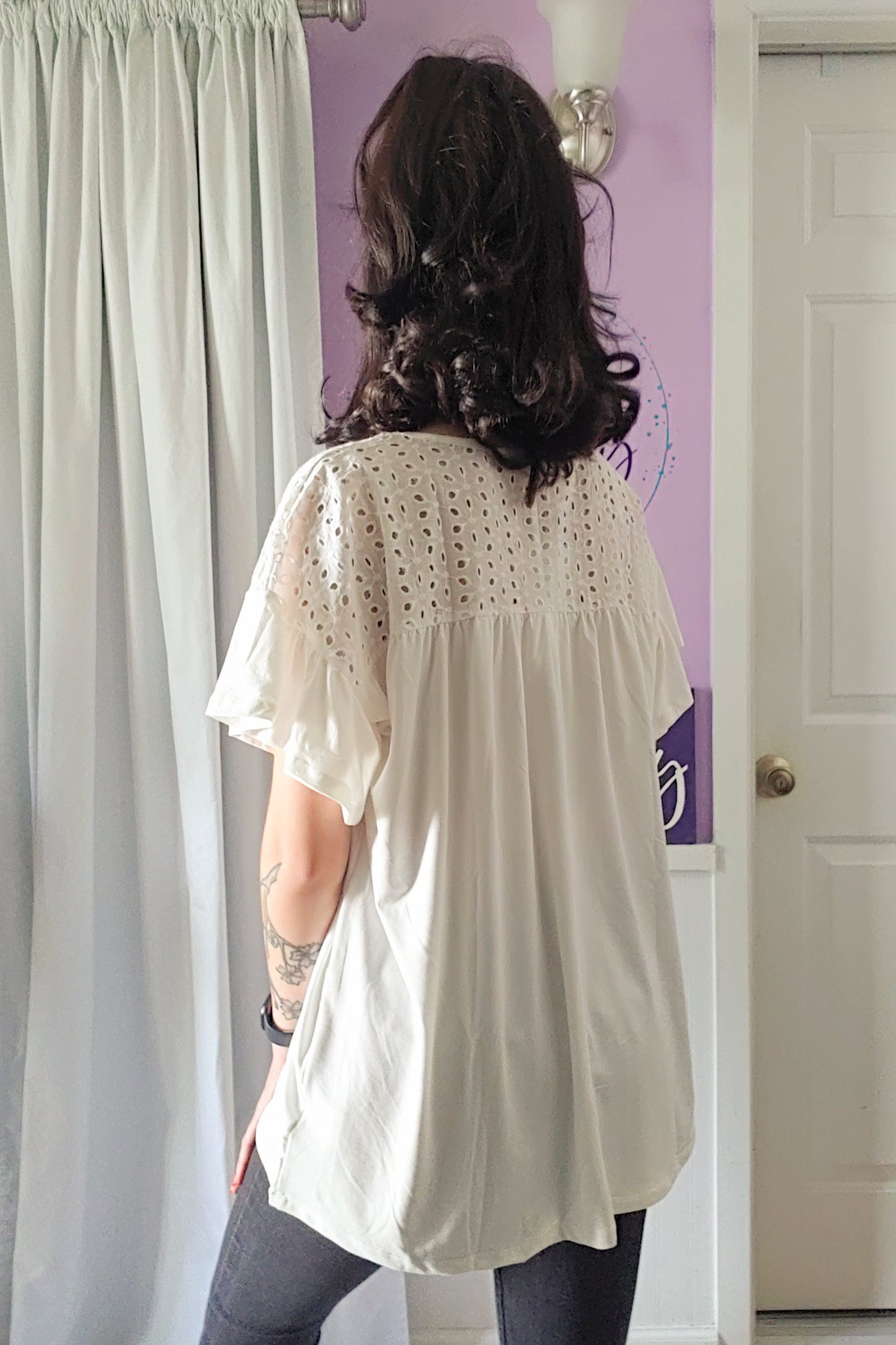 White Eyelet Top (S-XL)