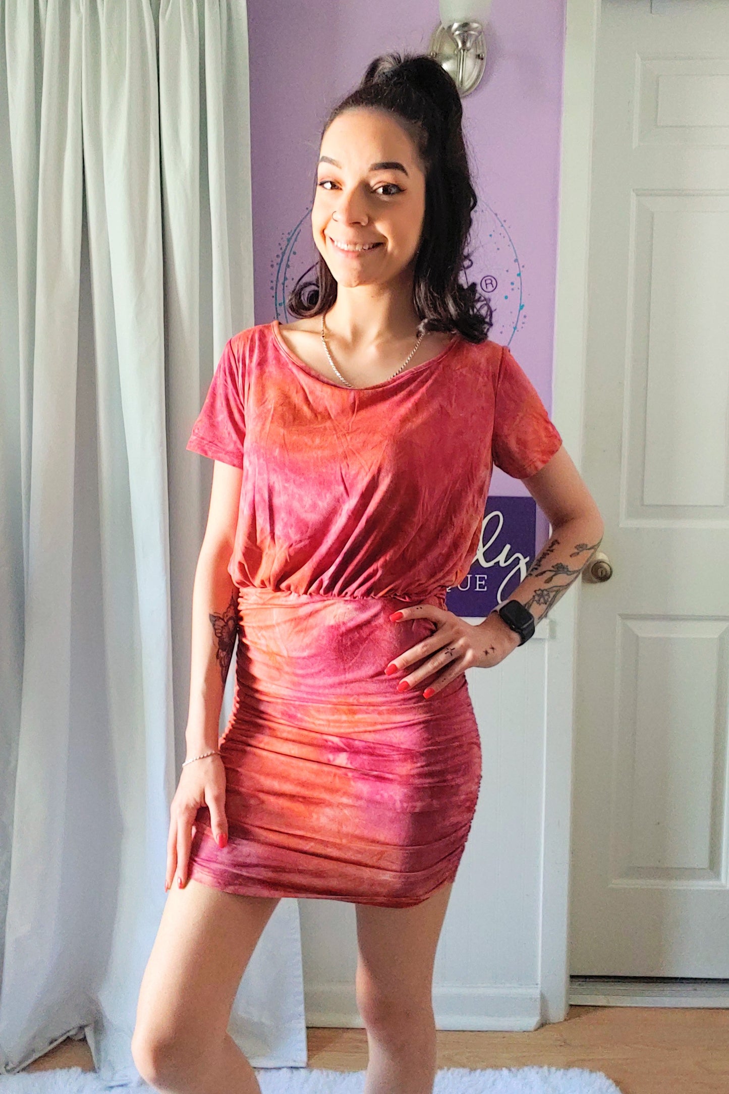 Brick Tie Dye Dress