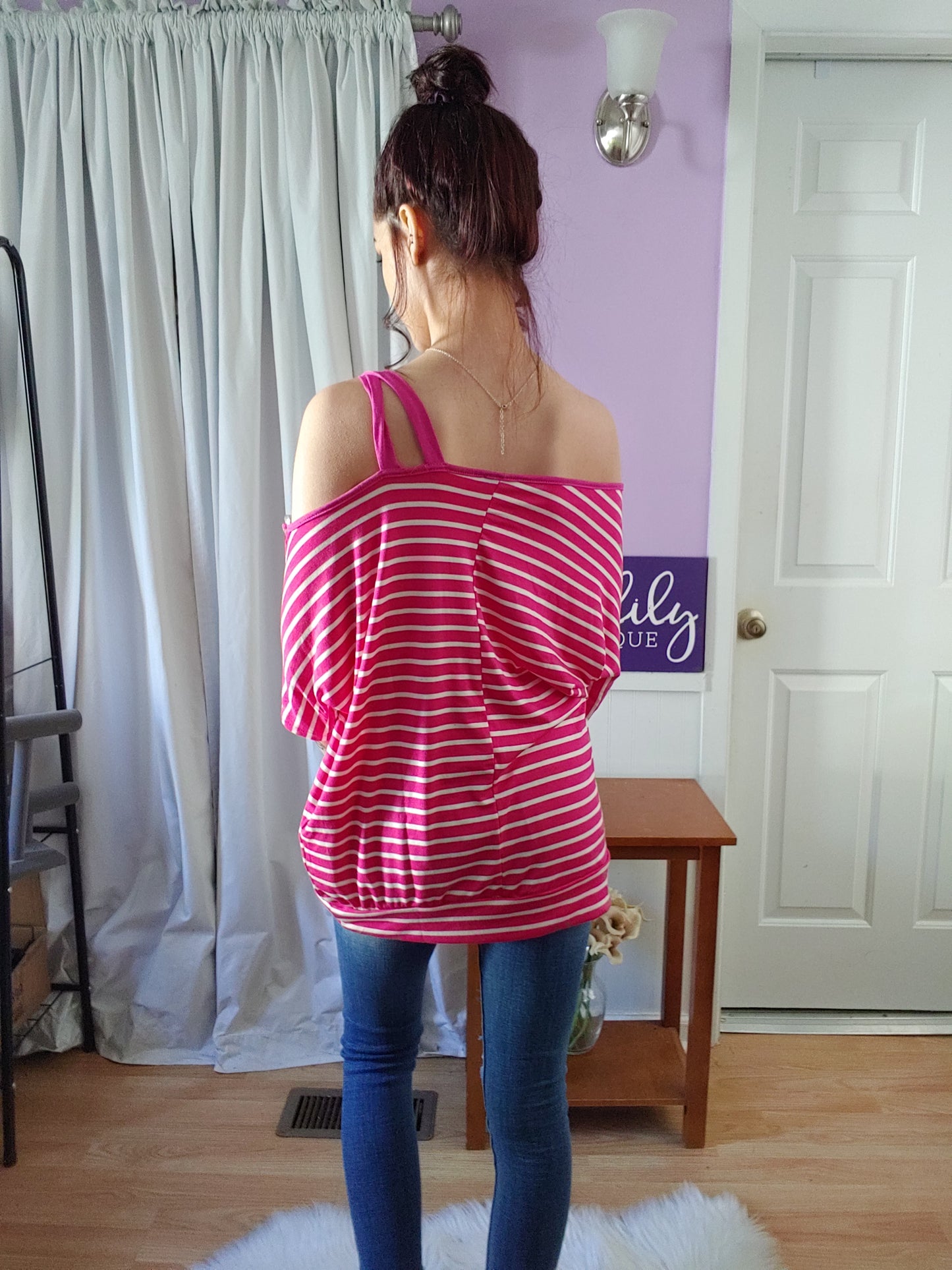 Paradise Pink One Shoulder Top (S-XL)