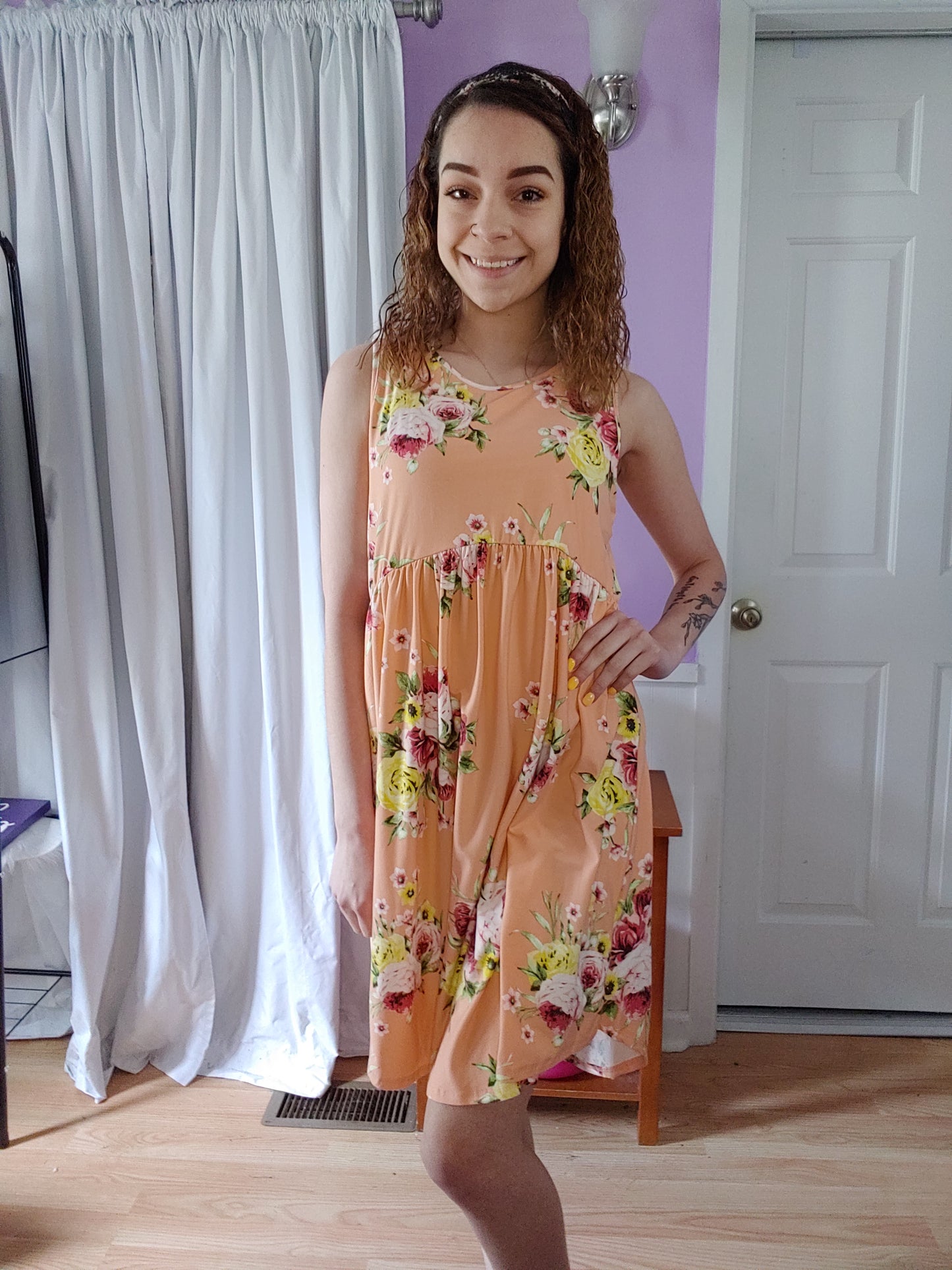 Georgia Floral Tank Dress (S-XL)