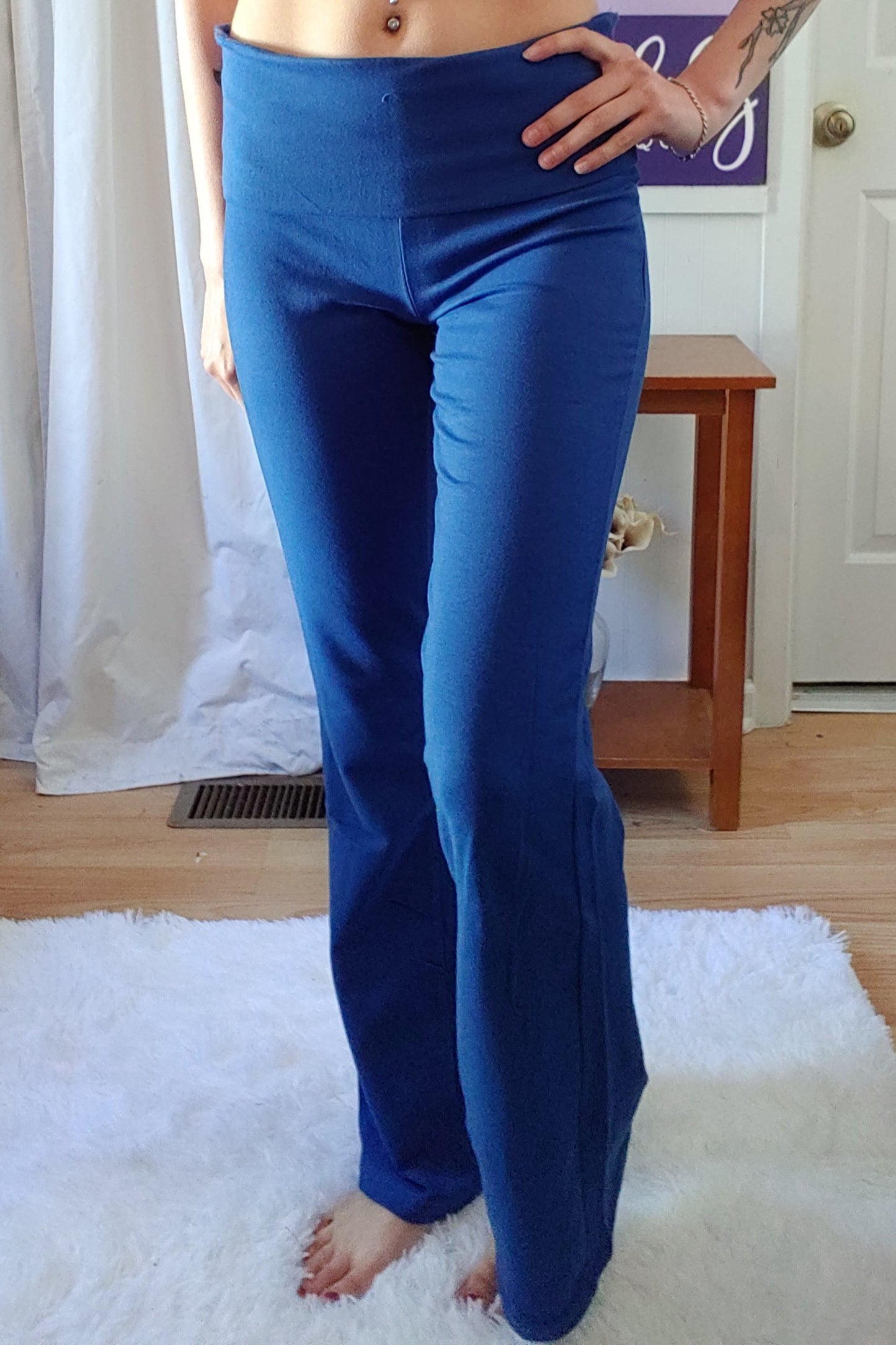 Solid Yoga Pants in Burgundy (S-XL)