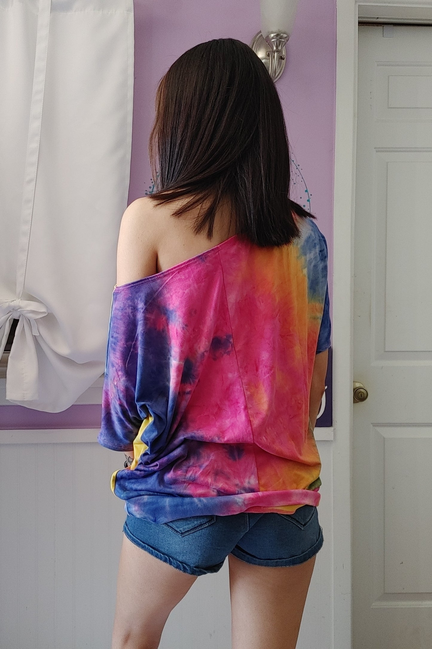 Fuchsia Tie Dye Dolman (S-XL)