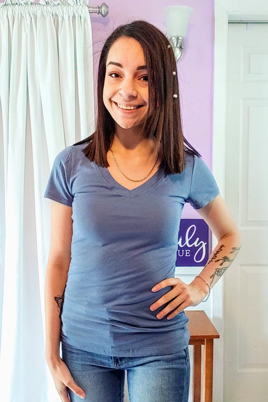 Wishful Tee in Denim