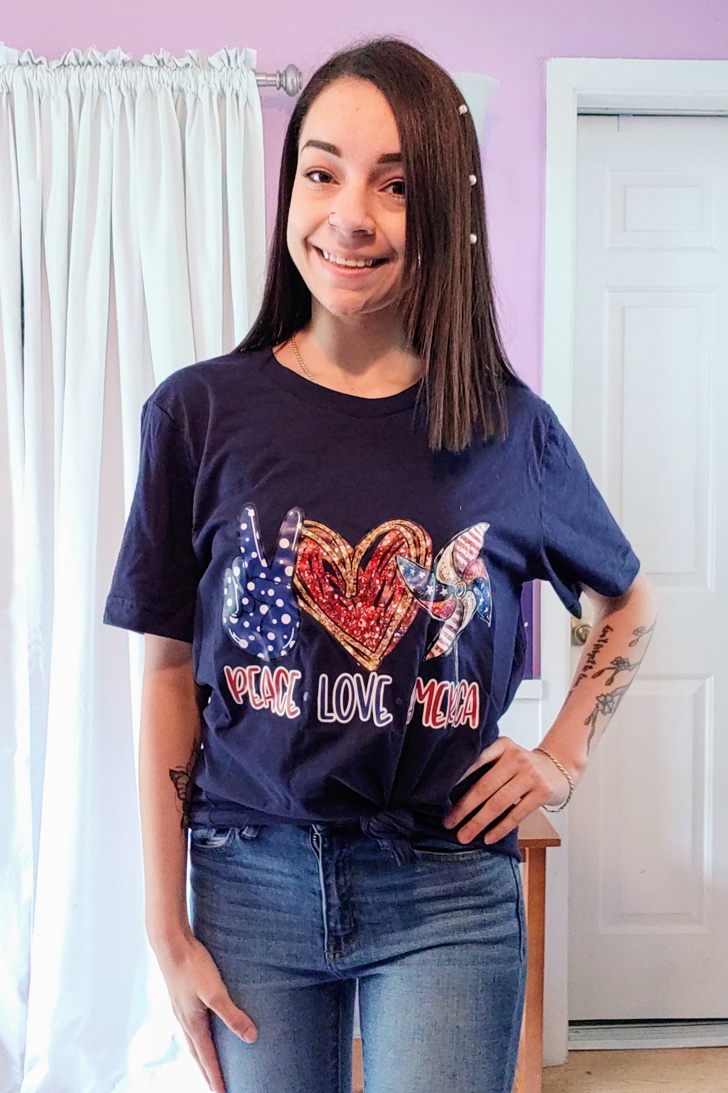 Peace Love America Tee (S-XL)