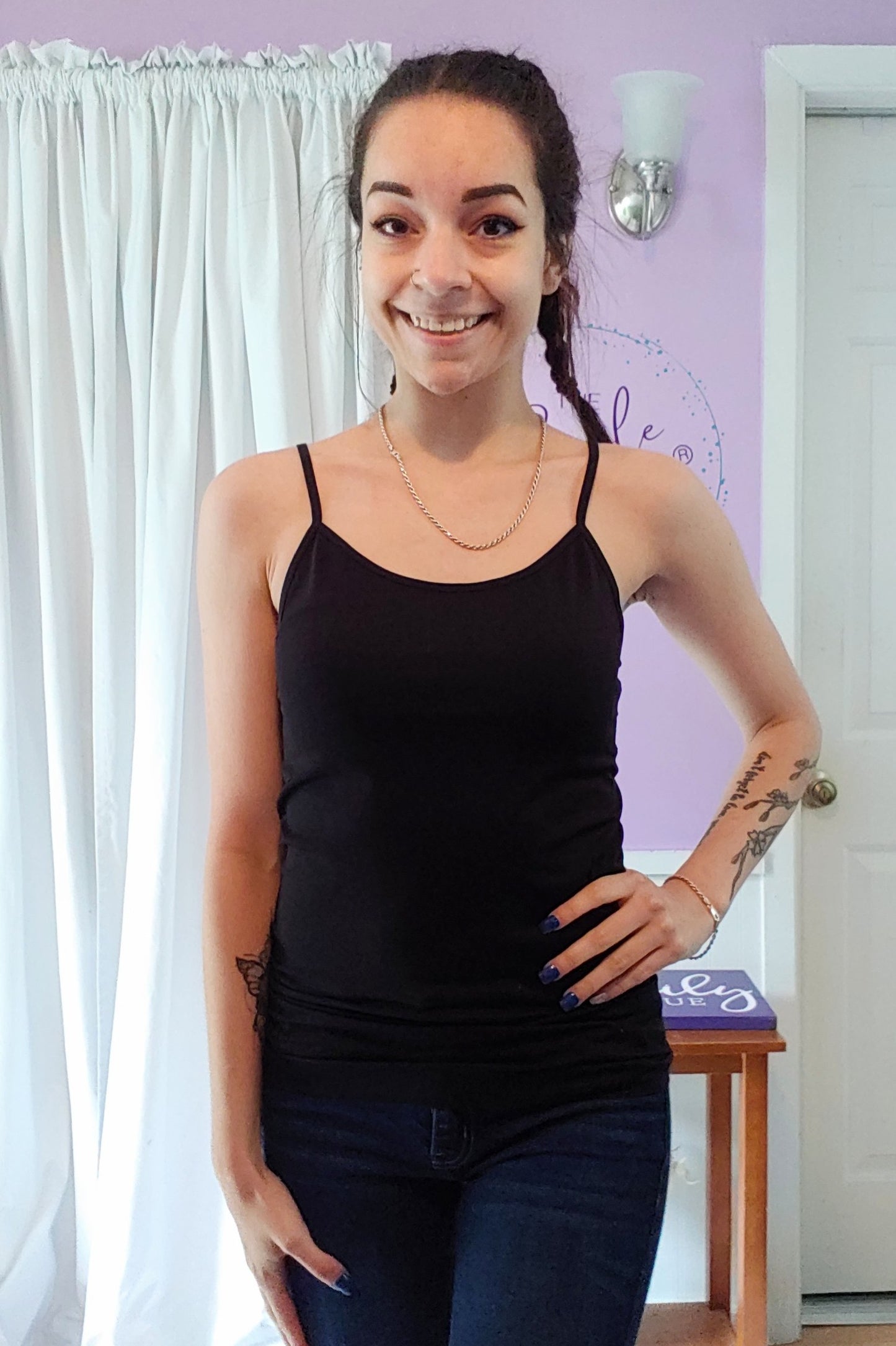 Seamless Cami in Navy (S-XL)