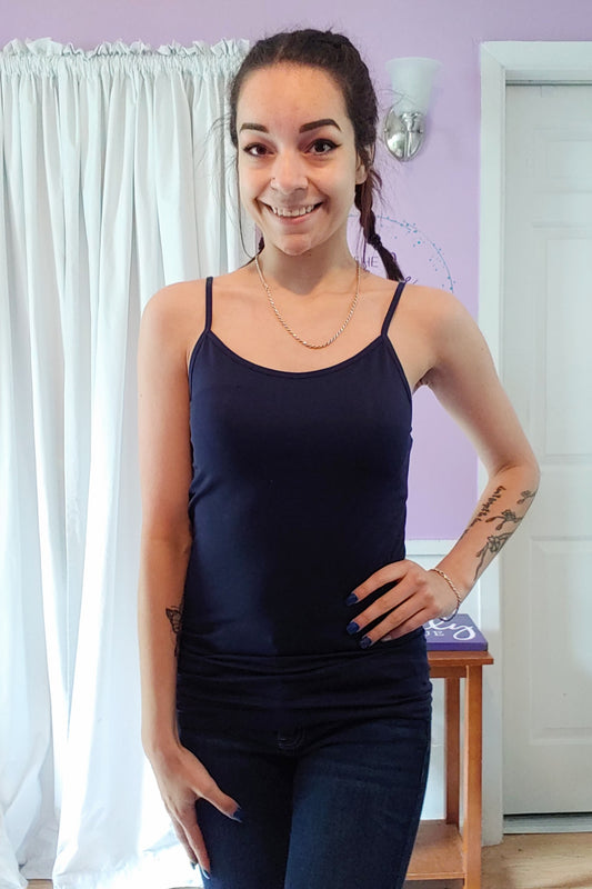 Seamless Cami in Navy (S-XL)