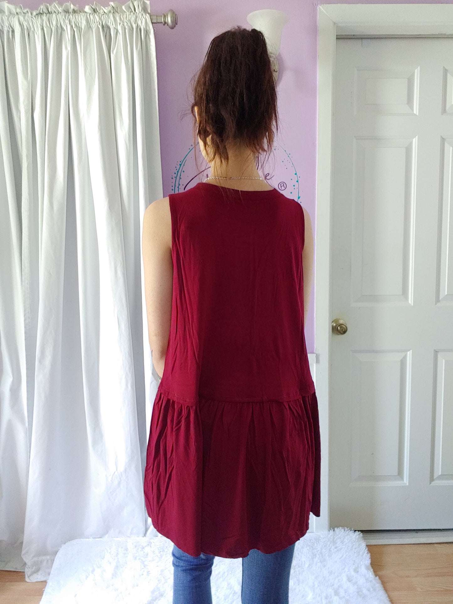 Beautiful Burgundy Tank (S-XL)