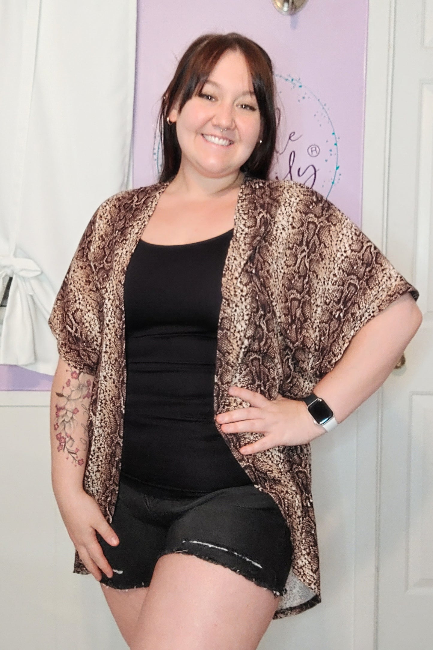 Snake Cocoon Cardigan