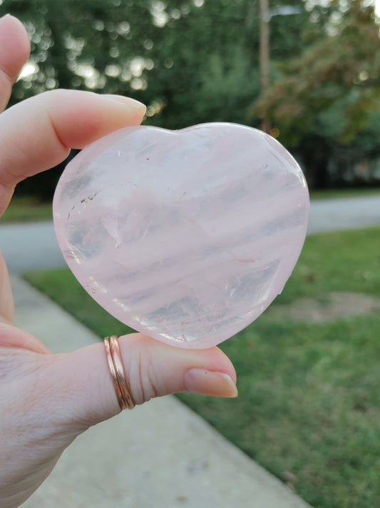 Rose Quartz Heart