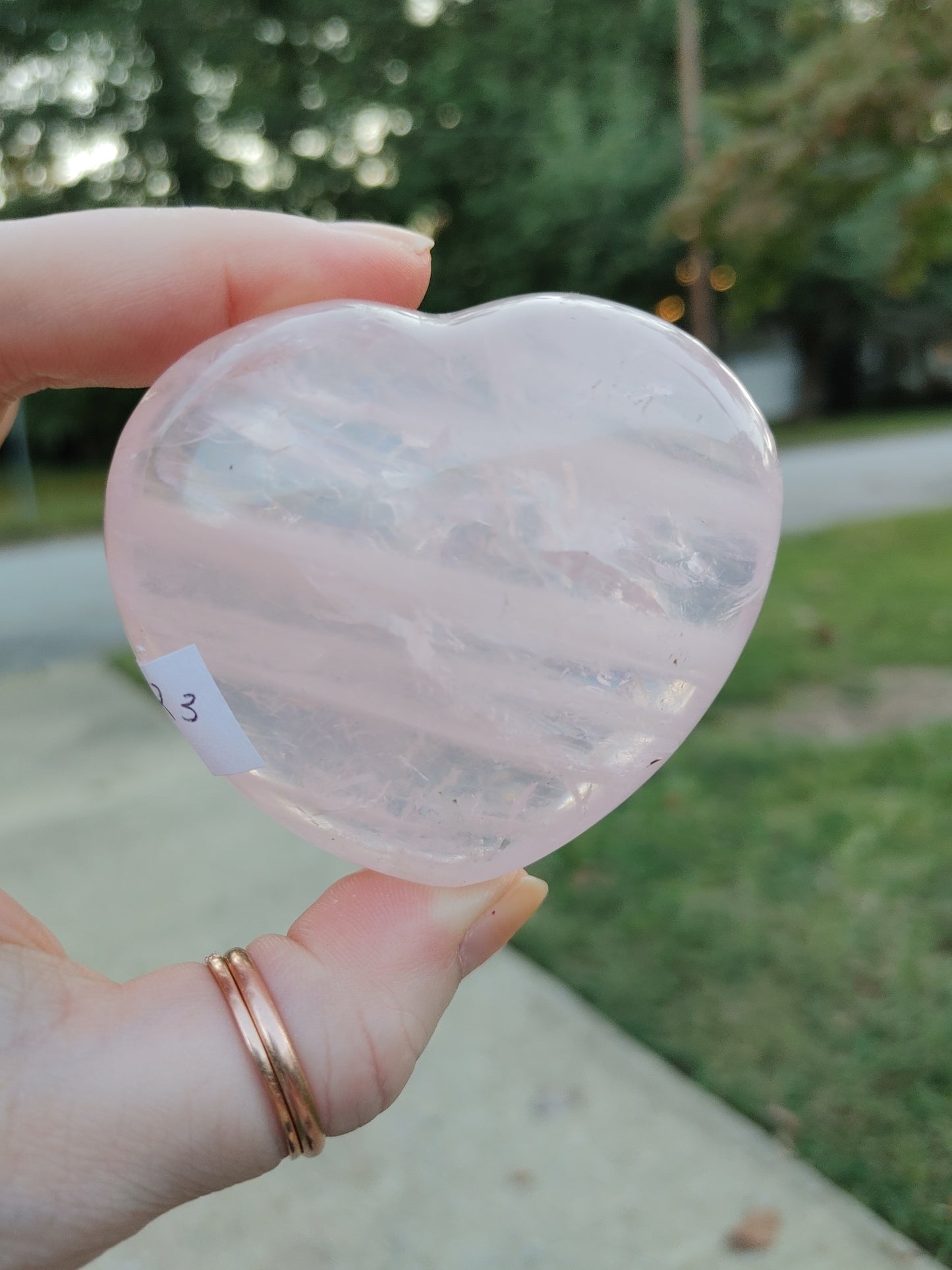 Rose Quartz Heart