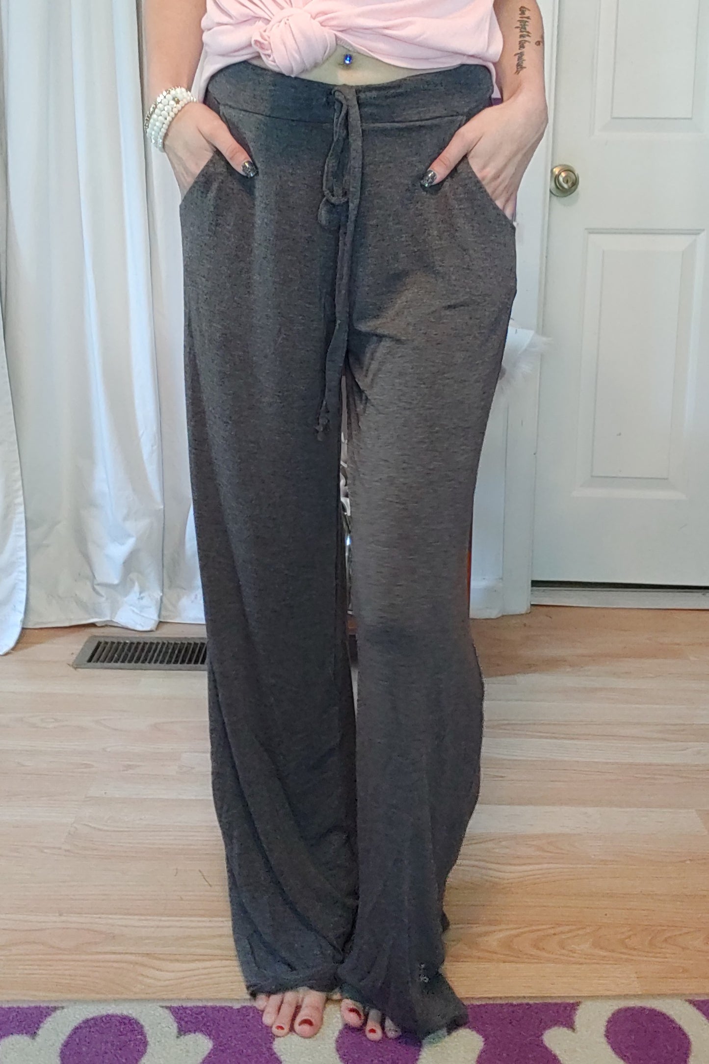 Navy Drawstring Pants (S-XL)