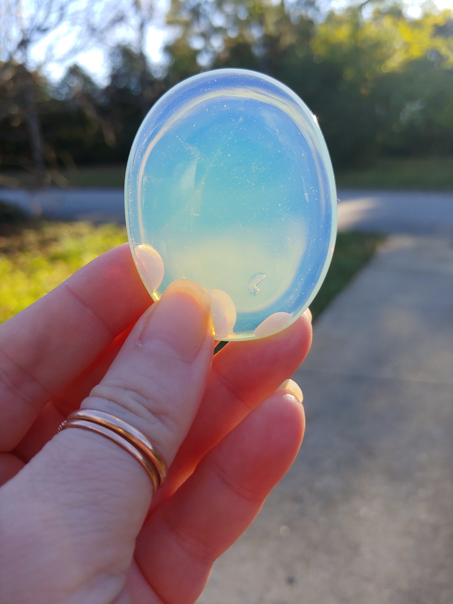 Opalite Worry Stones