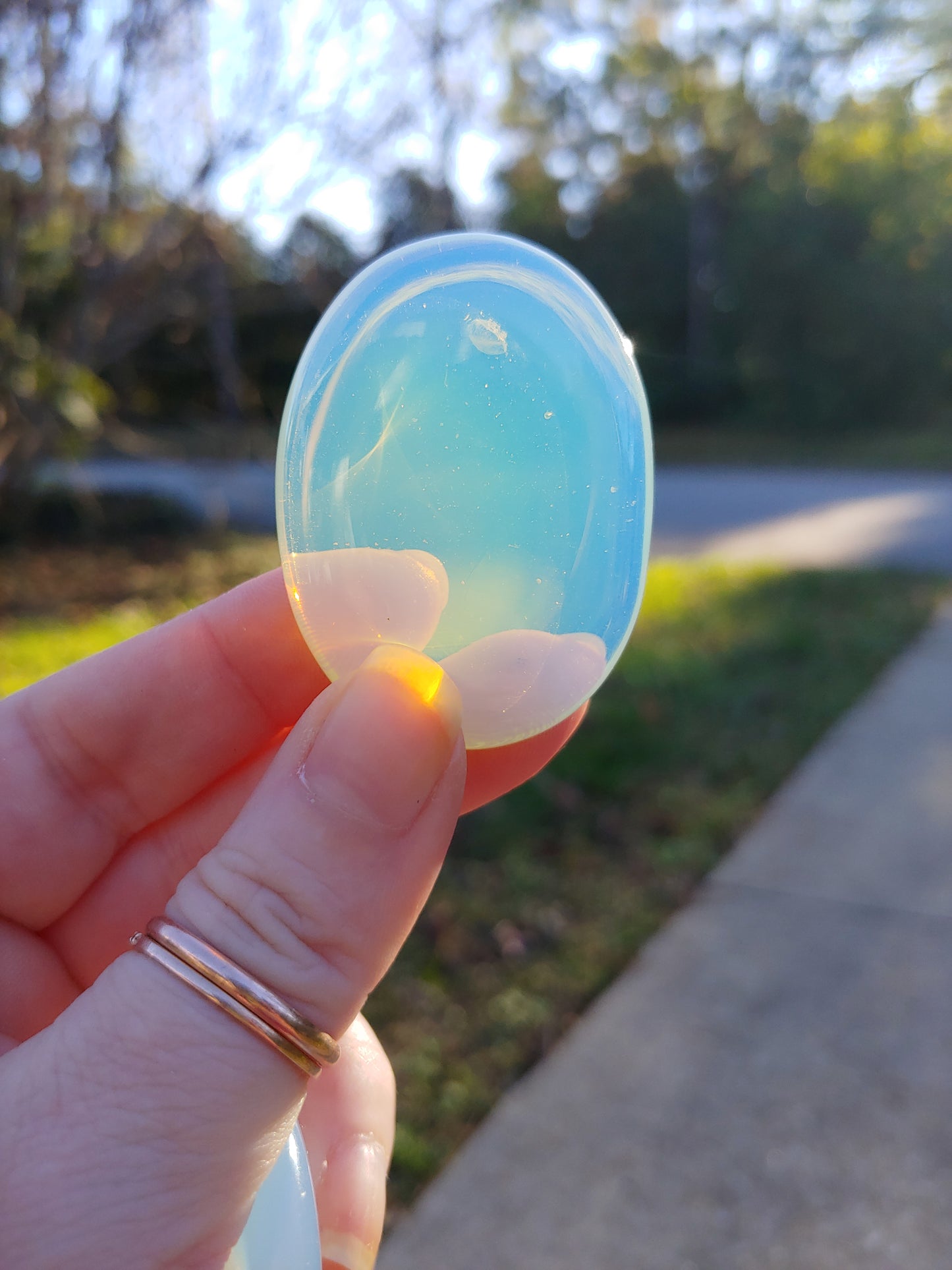 Opalite Worry Stones