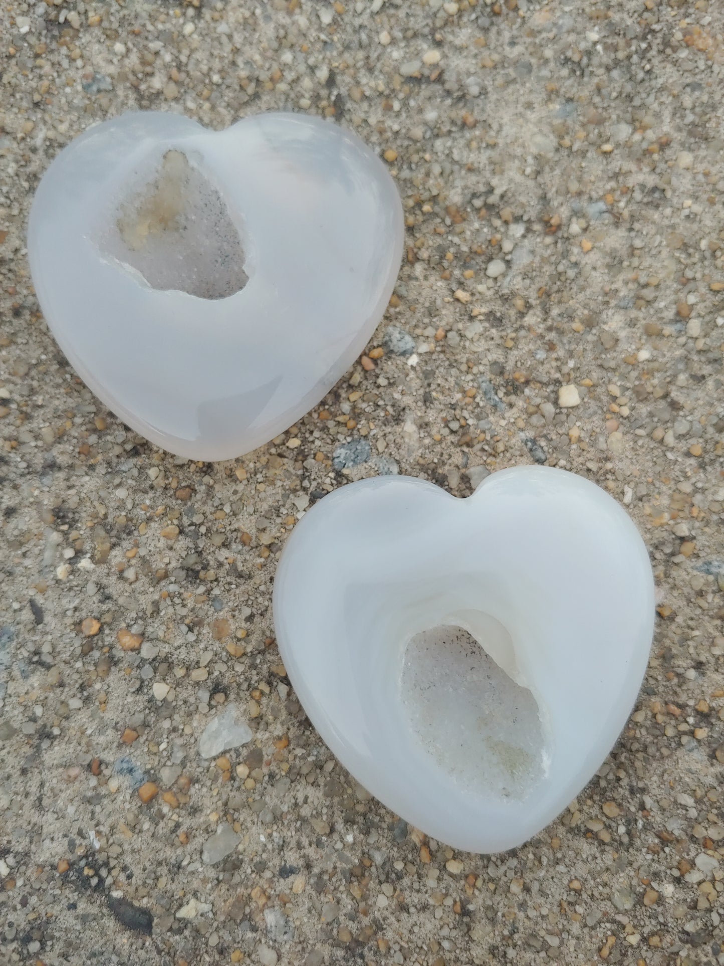 Druzy Agate Hearts