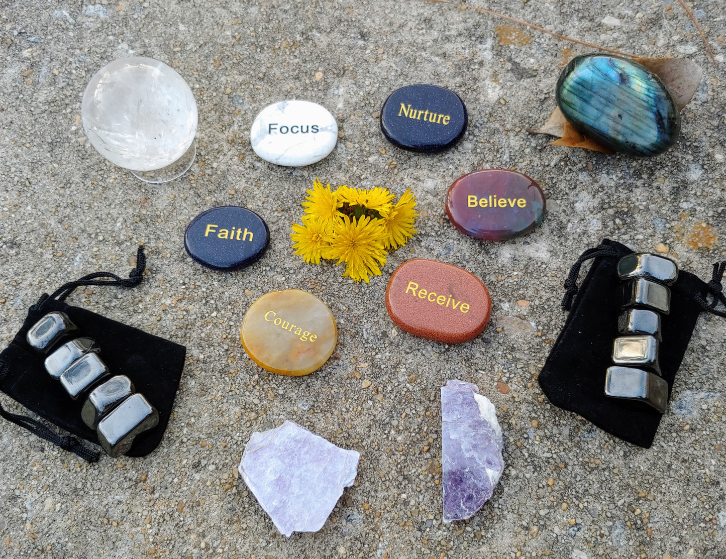 Word Worry Stones