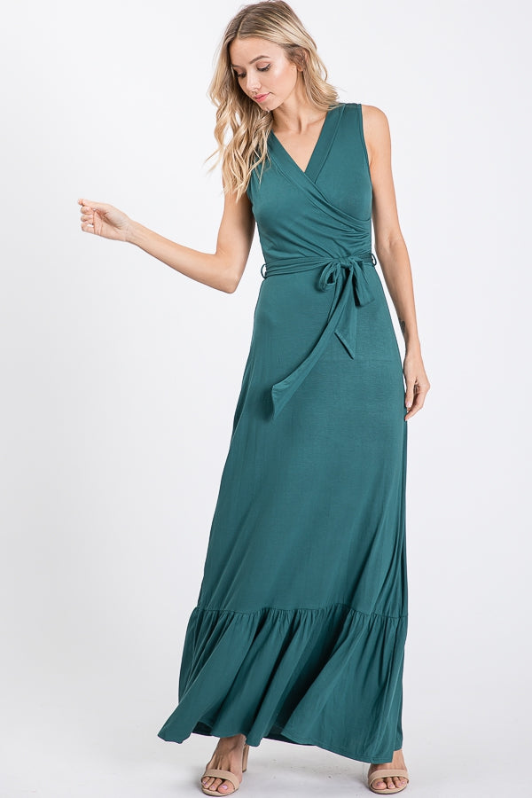 Deep Green Maxi Dress (S-XL)