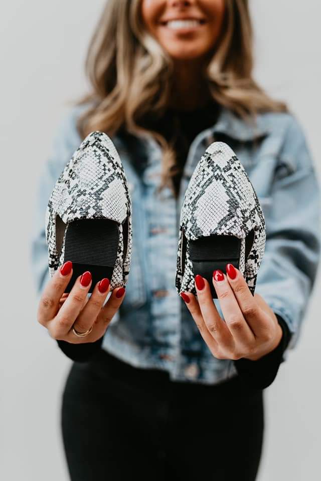 Snakeskin Flats